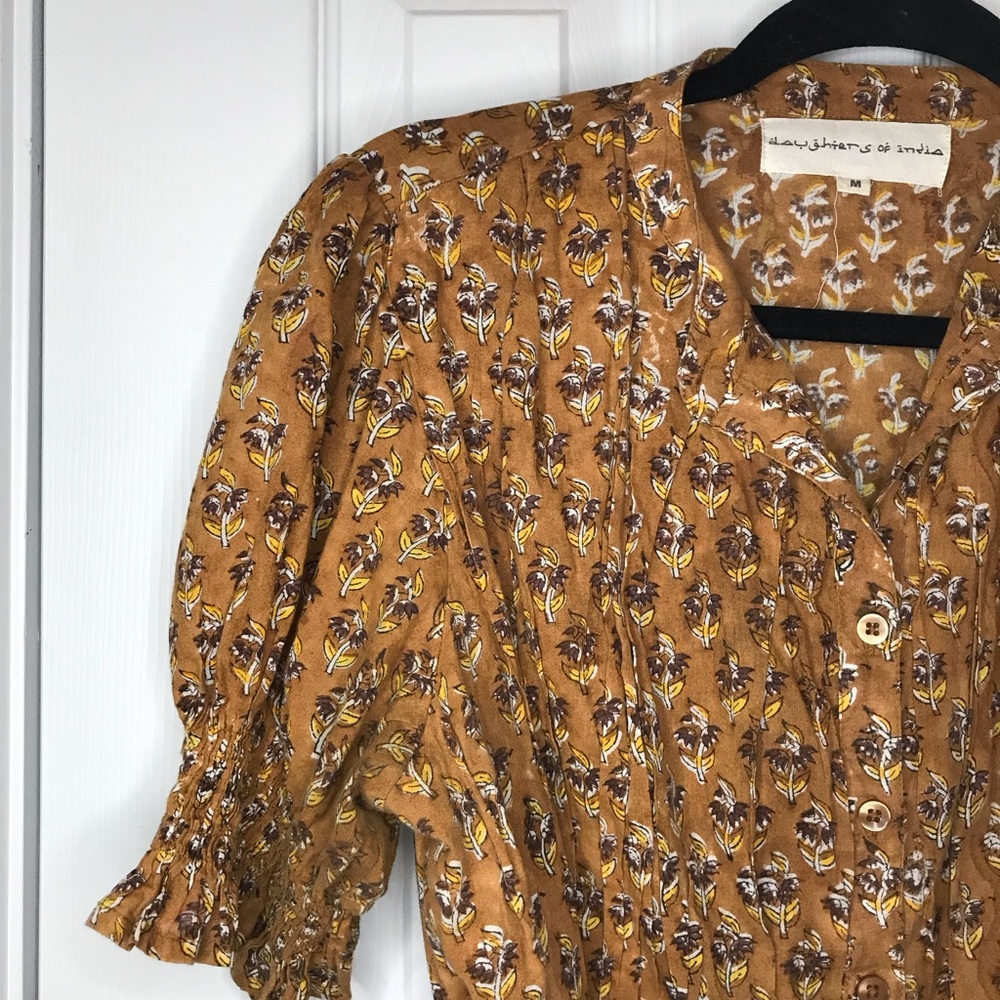 Daughters of India Light Brown Midi Dress - Picture 14 of 16